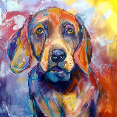 Ellen Erlhagen - 2017 'Gelassenheit' : 50 x 50 - Acryl auf Leinwand