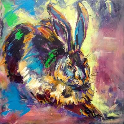 Ellen Erlhagen - 2017 'Anmut' : 50 x 50 - Acryl auf Leinwand