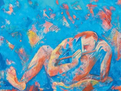 Ellen Erlhagen - 2021 'Musik in mir' : 90 x 120 - Acryl auf Leinwand